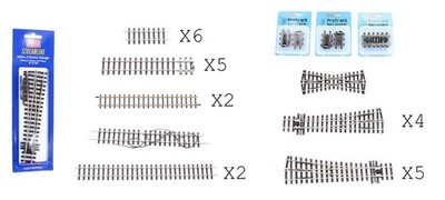 PECO/MODELTECH SPUR HOM/OO9 GROSSES KONVOLUT VERSCHIEDENE GERADE/WEICHE/AUSRICHTGLEISE