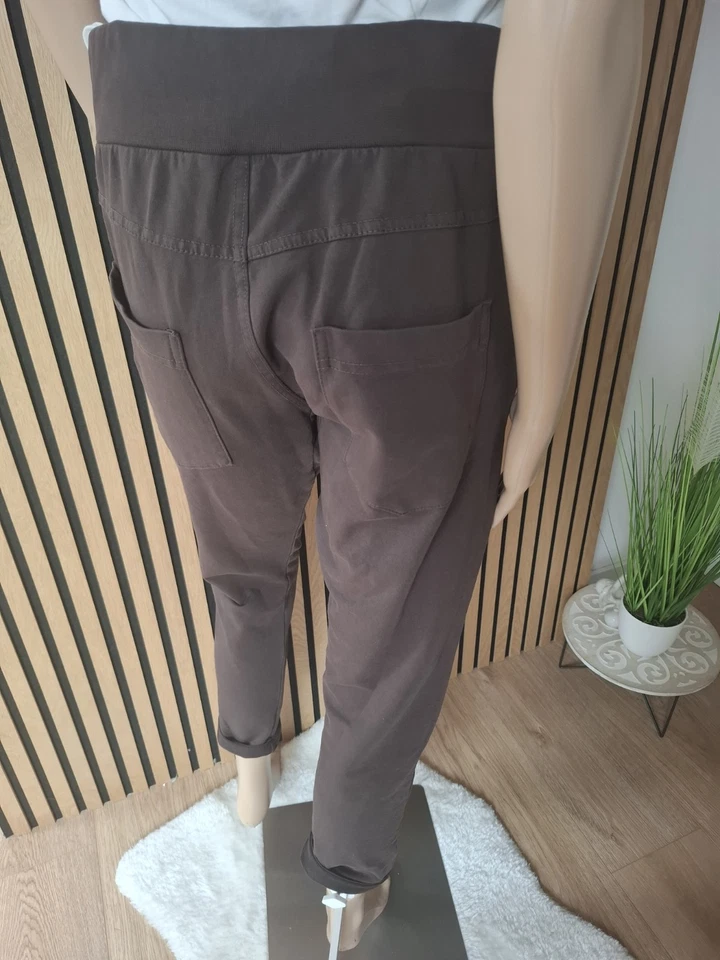 ❤️ Wendy Trendy Jogpants– Pantaloni della tuta baggy italiani in marrone S - XXL - Immagine 3 di 4