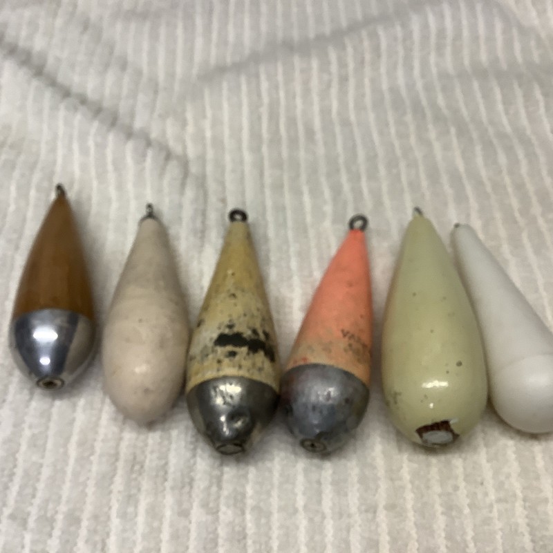 6 Casting Plugs Used lot 3 Vintage