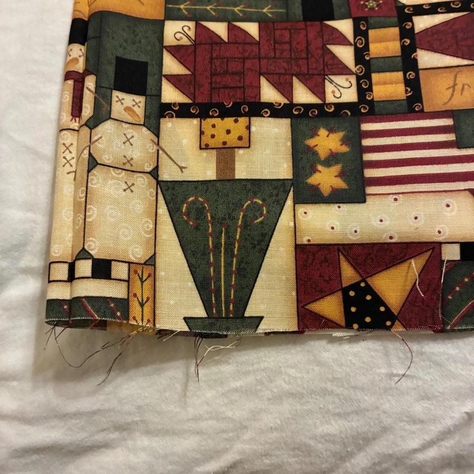 Leslie Beck VIP Fabrics Cranston Print Holiday Christmas Cotton Material 44x108 - Image 3 of 4