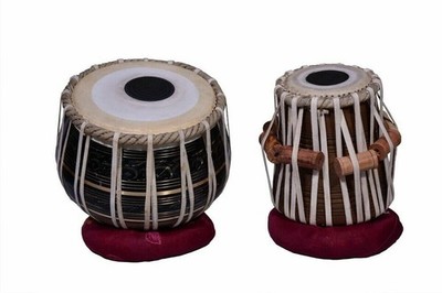 Designer Black Brass Bayan Tabla Set Sheesham Dayan Handmade Skin