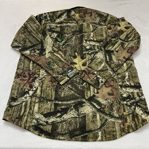 Browning Shirt Mens Extra Large Green Camouflage Odorsmart Break Up Infinity - Picture 19 of 23