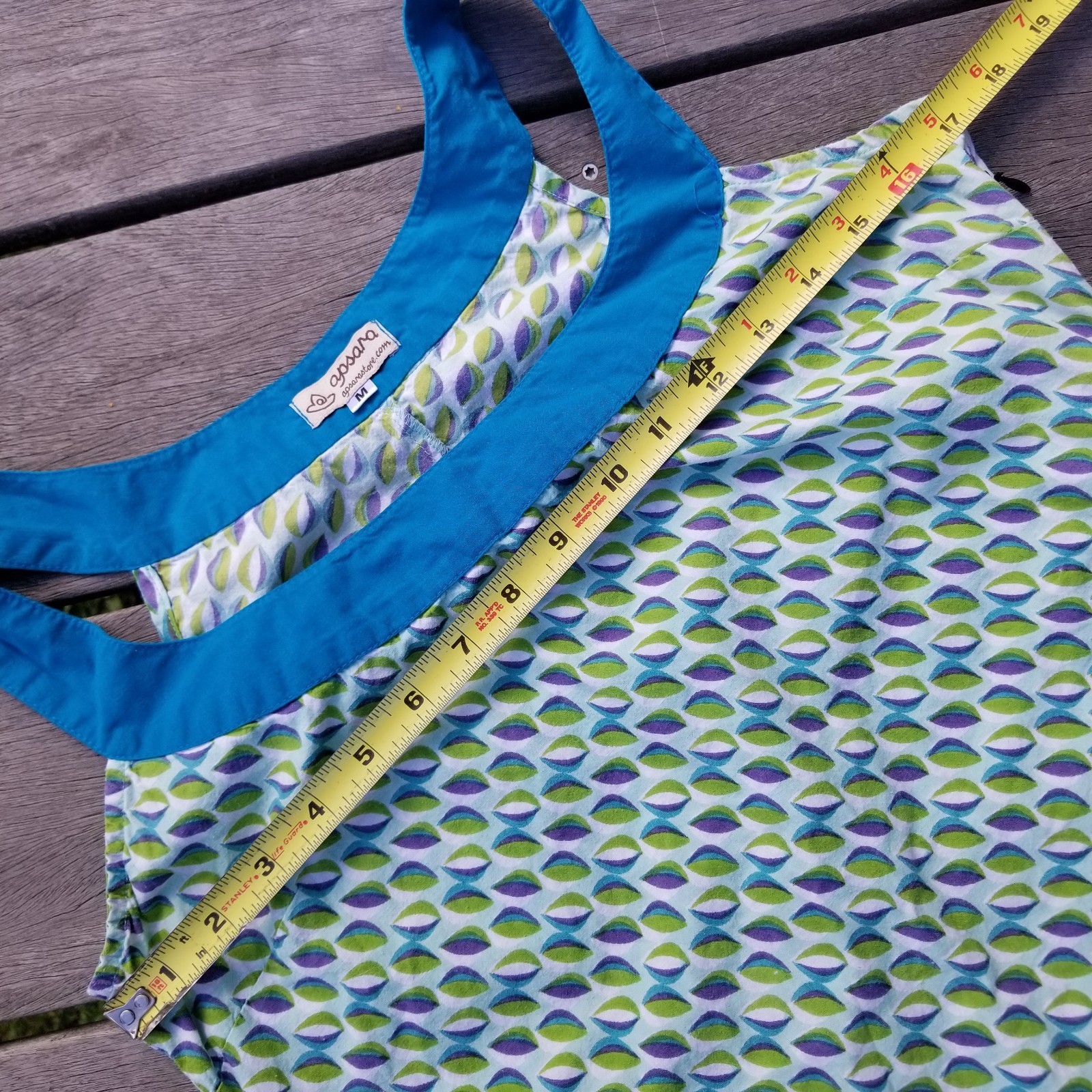 Apsara Dress Medium Leaf Ethically Sourced Cotton… - image 5