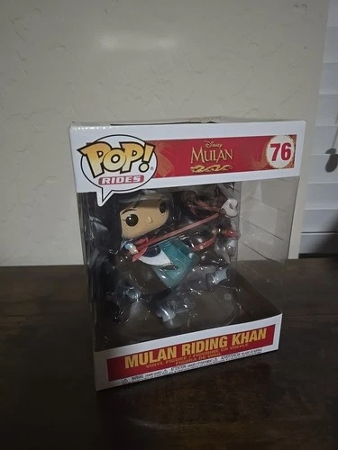 NEW Funko Pop! Rides: Disney Mulan Riding Khan 6 inch Horse Vinyl Figure #76