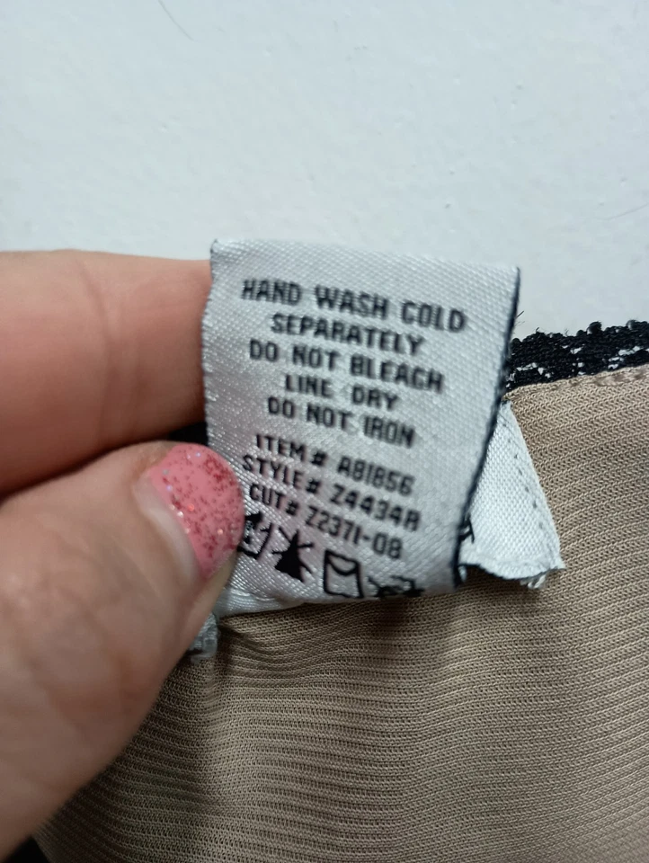 Kathleen Kirkwood Womens Tank Top Size 2X Black Lace Floral Whimsygoth Romantic - Imagem 4 de 4