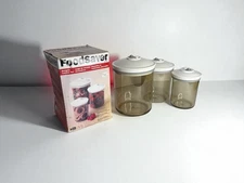 FoodSaver 3 Piece Vacuum Storage Canister Set. Brand New In Open Box!