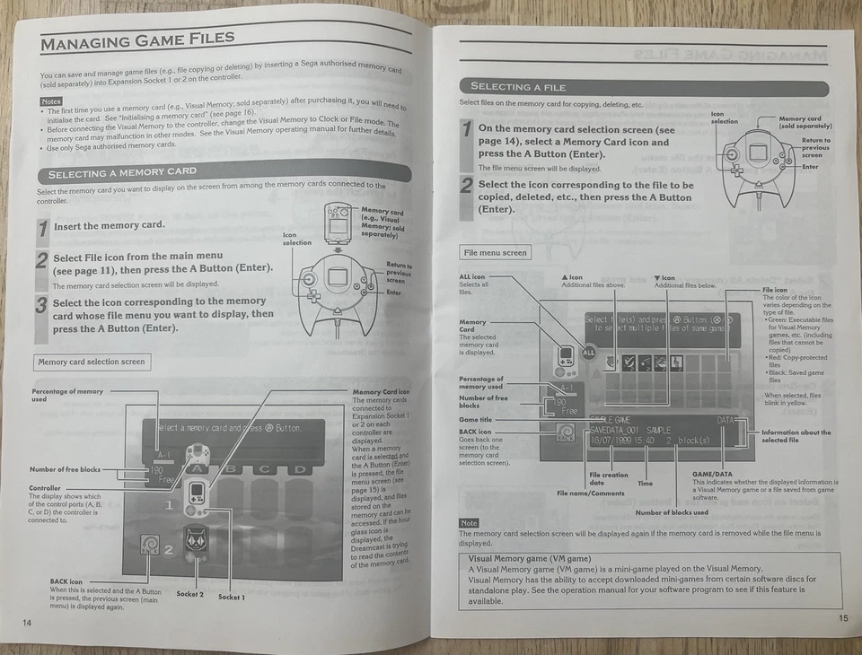 Set Of 3 Retro Gaming Instruction Manuals ( Dreamcast, Sega Mega drive 2, X Box) - Image 3 of 4