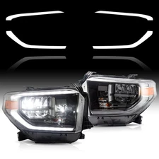 VLAND For 2014-2021 Toyota Tundra Upgrade LED Projector Headlights W/Sequential