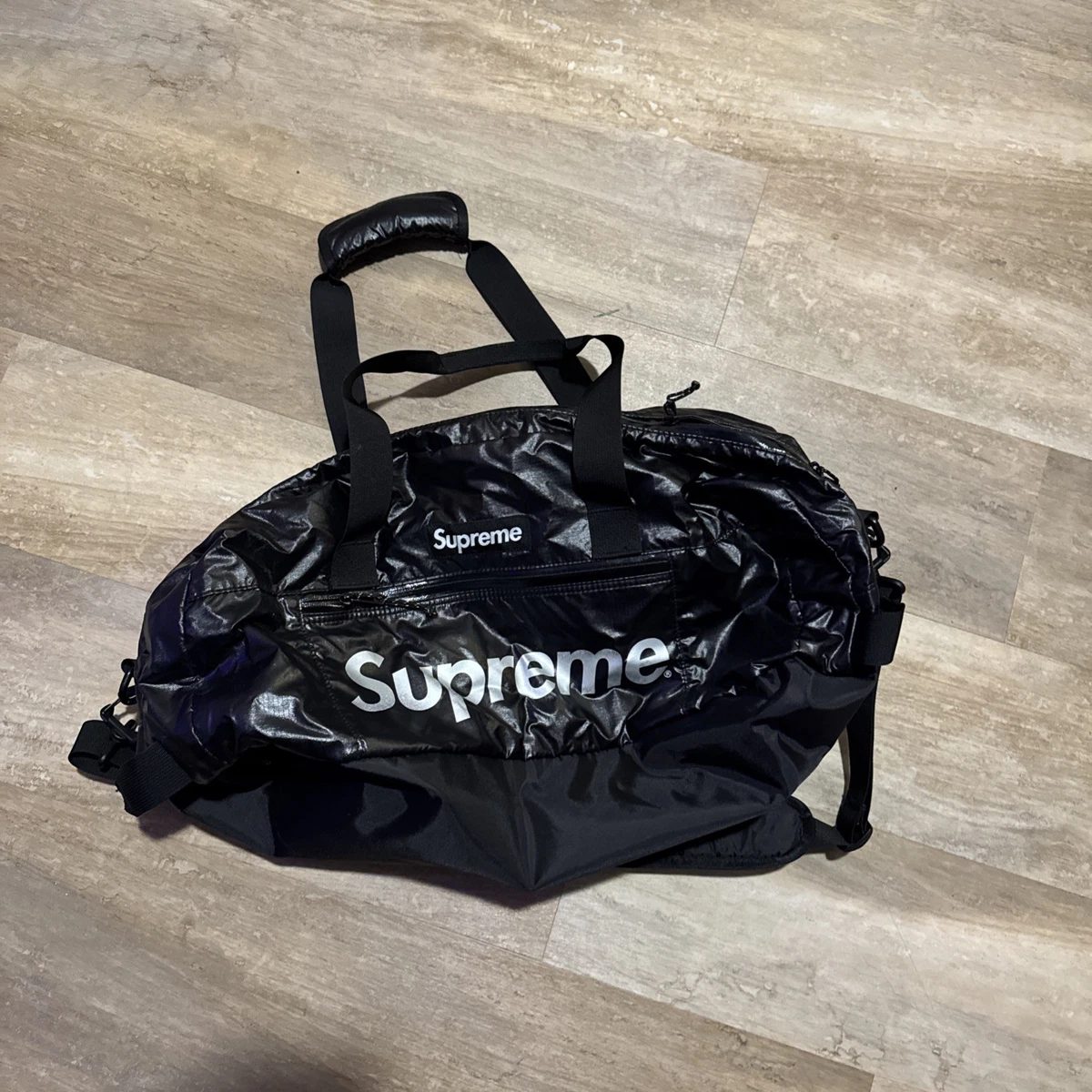 Supreme Black Duffle Bags for Men for sale | eBay