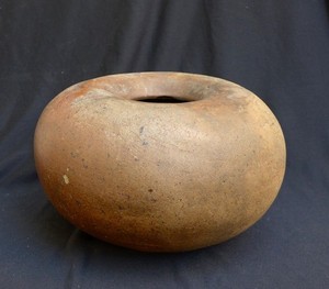 Nice large Japanese Bizen,Shigaraki-Iga tradition studio ceramic  20th. century.