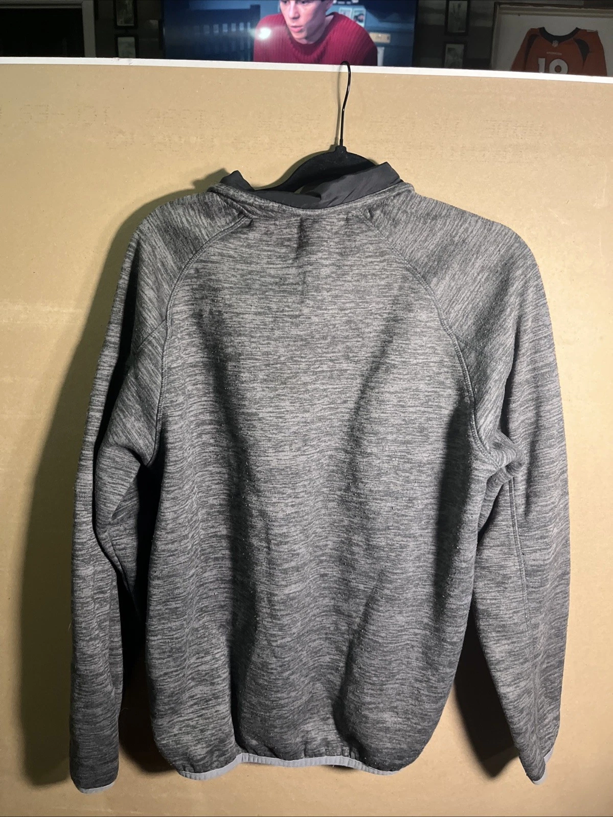 Simply Southern Men’s Lg Quarter Zip Pull Over Fleece Gray (37) image 6