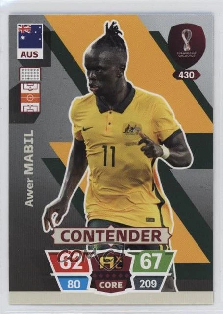 2022 Panini Adrenalyn XL FIFA World Cup Qatar Contender Awer Mabil #430 0jf5