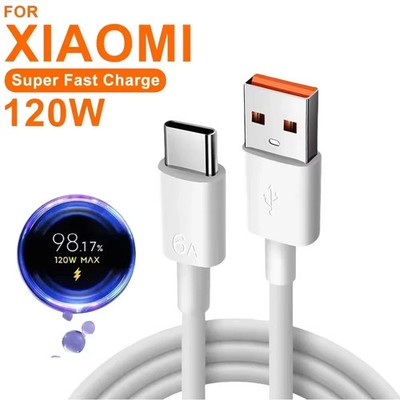 Original Xiaomi 120W USB-C Schnellladekabel 6A Typ-C für 12 Pro, Note 13pro/plus