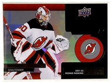 2022-23 Upper Deck Rookie Retrospective Nico Daws RC New Jersey Devils #RR-8