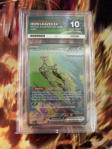 Iron Leaves ex Temporal Forces 203/162 Special Illustration Rare Ace 10 Pokemon