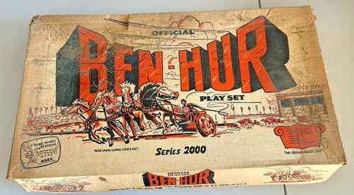 Vintage 1959 Marx Ben-Hur Playset #4702 Series 2000 w/ Original Box