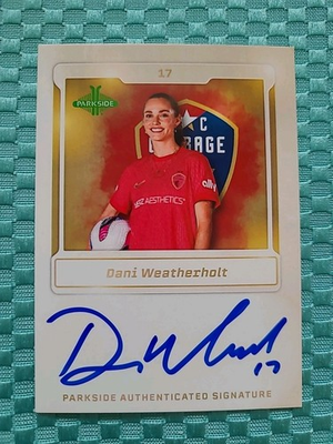 #ad 2025 NWSL Parkside Volume 1 Signature Series Dani Weatherholt $4.74