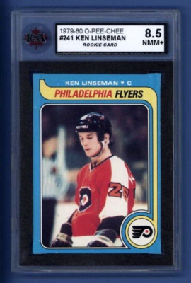 1979-80 OPC #241 KEN LINSEMAN (rc) KSA 8.5 NMM+ Philadelphia Flyers *ROOKIE*