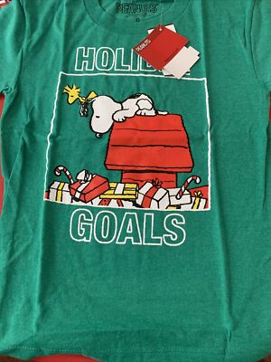 Peanuts Holiday Goals T Shirt Size Kids 5