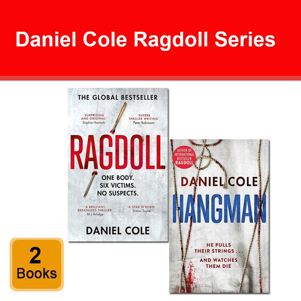 Daniel Cole Ragdoll Series 2 Books Collection Set Hangman NEW Fiction Pack
