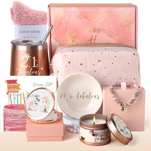 21st Birthday Gifts for Her Happy 21 Year Old Gifts for 21st Birthday Baskets