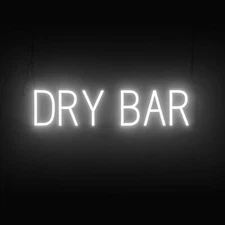 SpellBrite DRY BAR Sign | Neon Dry Bar Sign Look, LED Light | 27.0" x 6.3"