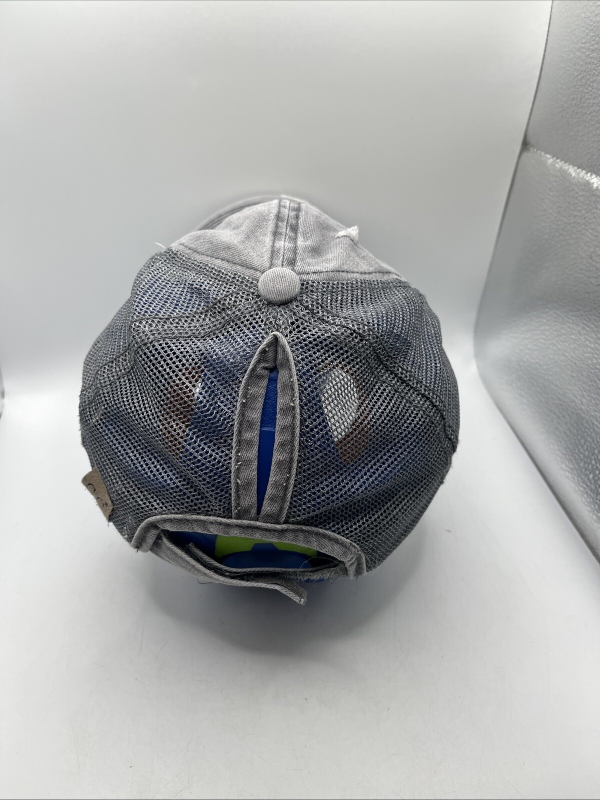 PONY C C (C.C.) Cappello Donna Grigio Maglia Anticato Berretto Regolabile Alta Coda di Cavallo