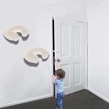 2x Child Safety Door Stop Thick Finger Guard Door Jammer Wedge Anti Door Slam