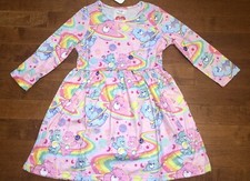 Care Bears Toddler Girl Long Sleeve Dress New Size 3-4