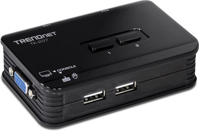 2-Port USB KVM Switch and Cable Kit, 2048 X 1536 Resolution, Device Monitoring, 