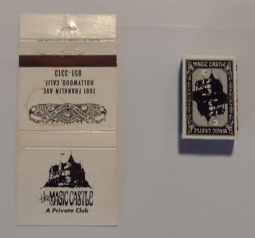 Vintage Magic Castle Matchcover & Partial Matchbox Magic collectible