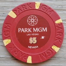 $5 Las Vegas Park MGM Casino Chip