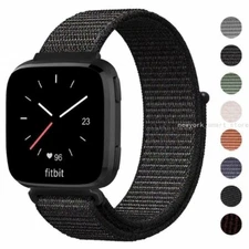 For Fitbit Versa / Versa 2 Nylon Fabric Wristband Wrist Bands Watch Band Strap