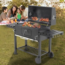 Portabel BBQ Smoker XL Outdoor Barbecue Charcoal Grill Camping Garden BBQ Rack