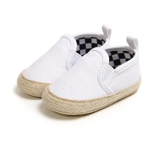 Indoor Infant Baby Cotton Soft Sole Canvas Plain Baby Casual Shoes - Picture 3 of 15