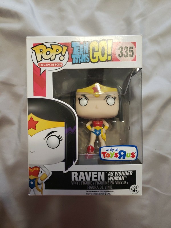 TOYS R US Exclusive Funko Pop! DC Comics Teen Titans Go! Raven Wonder Woman Pop