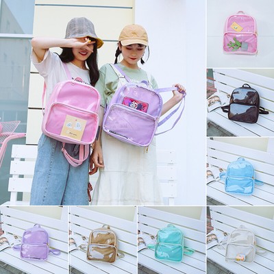 backpack with clear pocket for pins