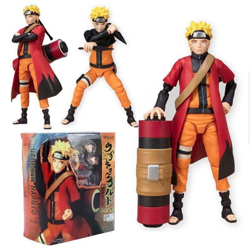  Bandai Naruto Anime Heroes Naruto Uzumaki Naruto Sage of Six  Paths Toy Action Figure Toy Bundle with 2 My Outlet Mall Stickers : Toys &  Games