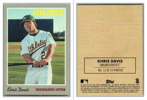 2019 TOPPS HERITAGE CLOTH STICKER INSERT SINGLES U PICK COMPLETE YOUR SET - Picture 14 of 16
