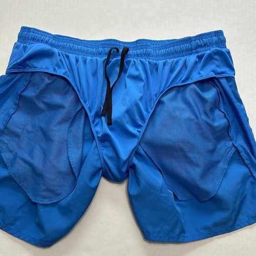 Nike Blue Men’s Brief Lined Running Shorts Size XXL Activewear Gym Workout - Picture 5 of 10