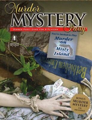 Murder Mystery Party- Murder on Misty Island NEW & SHRINK-WRAPPED