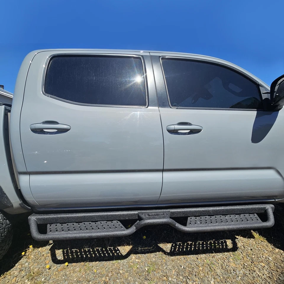 Drop Side FIT 05-25 NISSAN Frontier Crew Cab Running Boards BLK Down Step BHK Foto 2 de 4