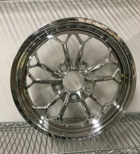 17" Front Drag Racing Wheels "ALTA GRADU" - Chrome Finish - Set of 2