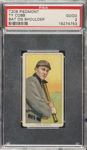 T206 Piedmont Ty Cobb Bat On Shoulder PSA 2