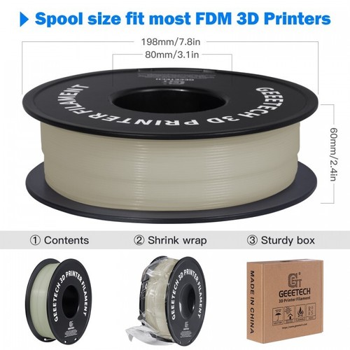 GEEETECH PLA TPU ABS+ PETG Silk Matte HS-PLA 1.75mm 1kg 3D Printer Filament NEW - Picture 41 of 202