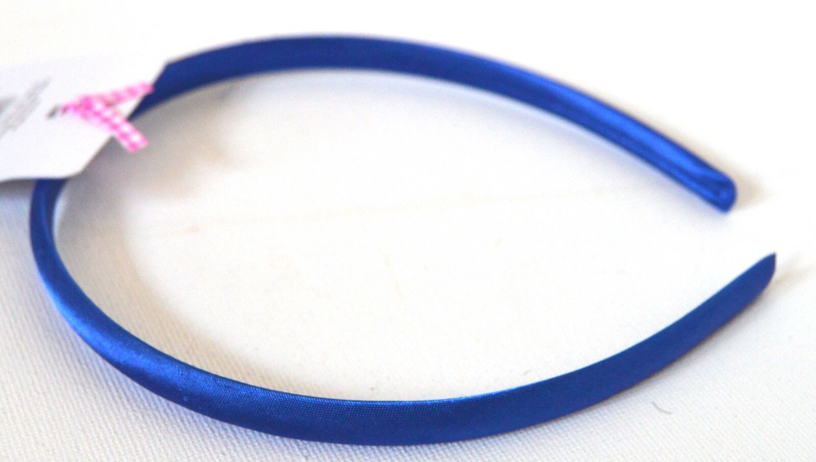 NEW 1cm Blue Satin Fabric Aliceband Headband Back To School Hair Fashion UK