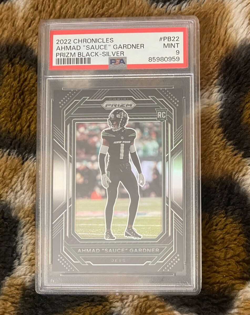 (PSA 9) 2022 Chronicles Prizm Black #PB22 Silver Sauce Gardner Rookie RC