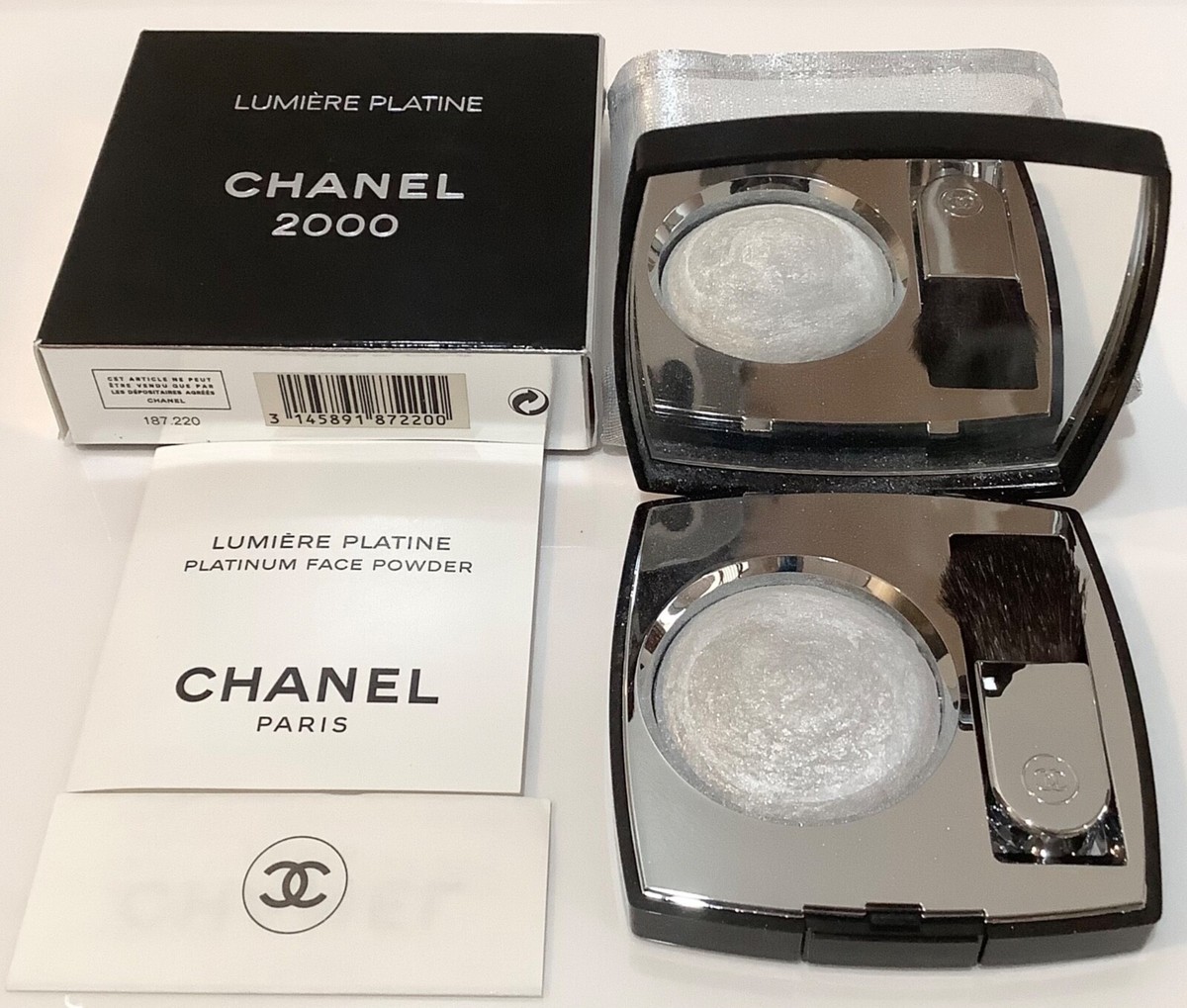 Chanel Lumiere Platine Platinum Face Powder Limited Edition, Rare