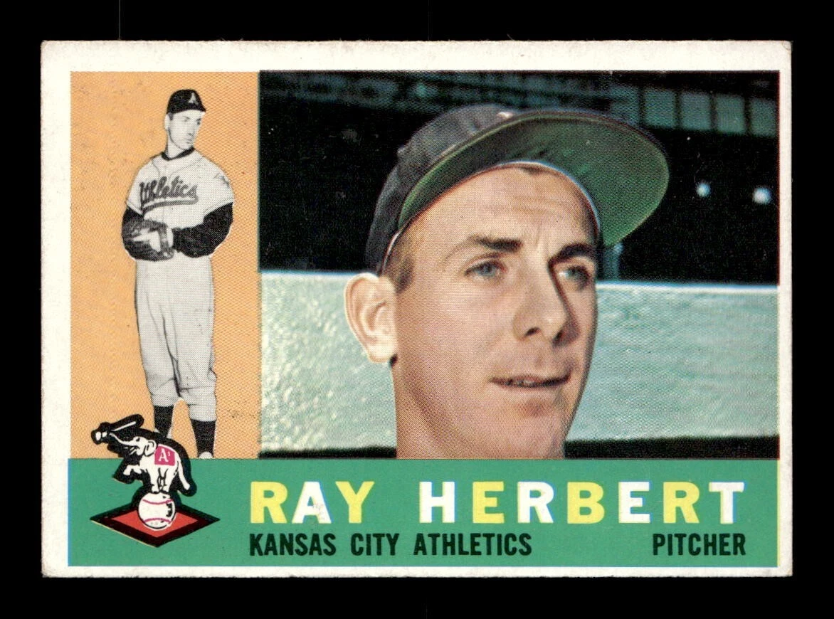 1960 Topps #252 Ray Herbert A's VG-EX+ *w8