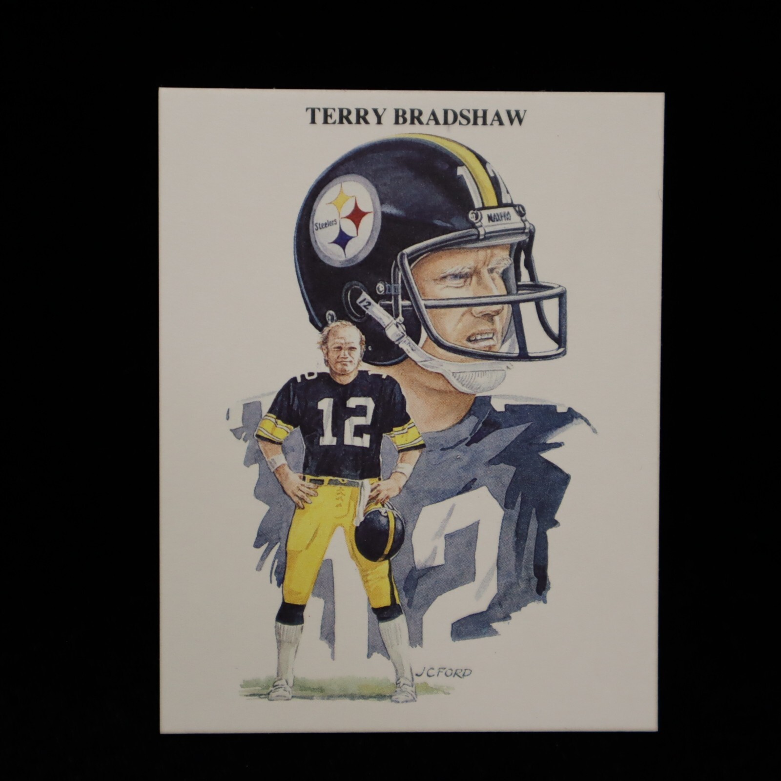 1989 Terry Bradshaw Steelers TV-4 U.K. All Time Great Quarterbacks #16